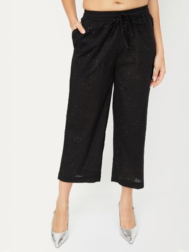 Max Women's Cotton Blend Kurta Set (COKO53001B_Black