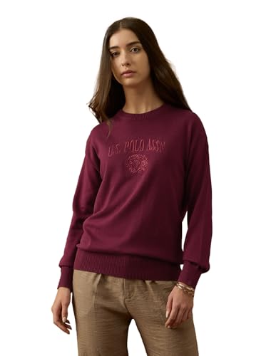 U.S. Polo ASSN. Women's Cotton Casual Sweater (UWAW25SWE208