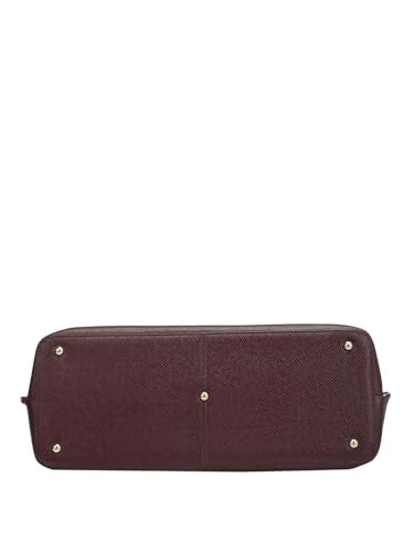 Da Milano Genuine Leather Maroon Satchel (01563) (Medium)