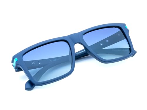 IRUS Men Rectangular sunglasses | 100% UV protection and polarized | Small Size | Blue Polarized Tri Acetate Cellulose lens