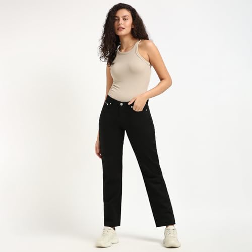 Calvin Klein Jeans Women's Regular Jeans (J2239991BY Black
