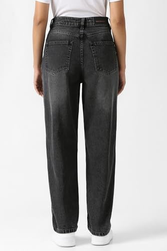 Women Black Dark Wash Jeans