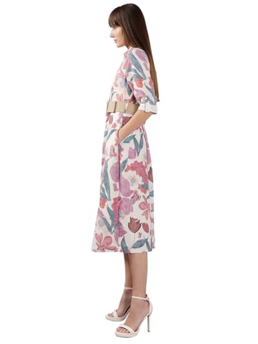 Vero Moda Women's Fit and Flare Pink Dress
