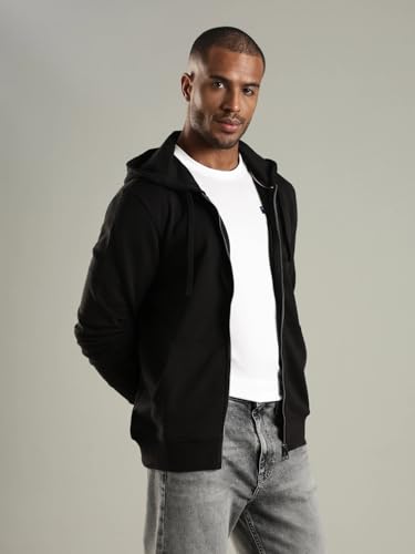 Tommy Hilfiger Men's A-Line Coat (S26HMHK014_Black_XS)