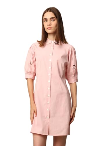 ONLY Women's Pink Shirt Dress