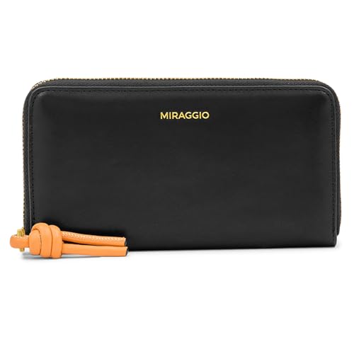 Miraggio Theo Zip Around Wallet for Woman | 3 Compartment Women Wallet | Gift Items for Women
