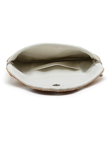 Anekaant Boho Off White & Multi Botanical Embellished Cotton Canvas Sling Bag