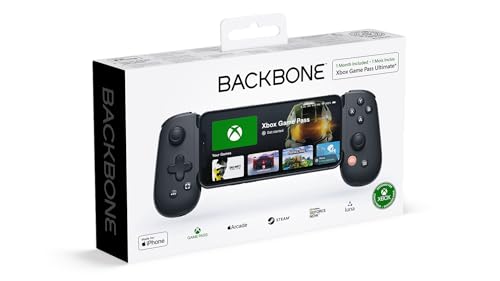 Backbone One Mobile Gaming Controller for iPhone (Lightning) - 2nd Gen - Turn Your iPhone into a Gaming Console - Play Xbox, PlayStation, PC, & App Games (3 Months Apple Arcade Included)