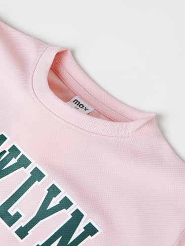 Max Girls Typographic Print T-Shirt (Pink_12-14 Y)