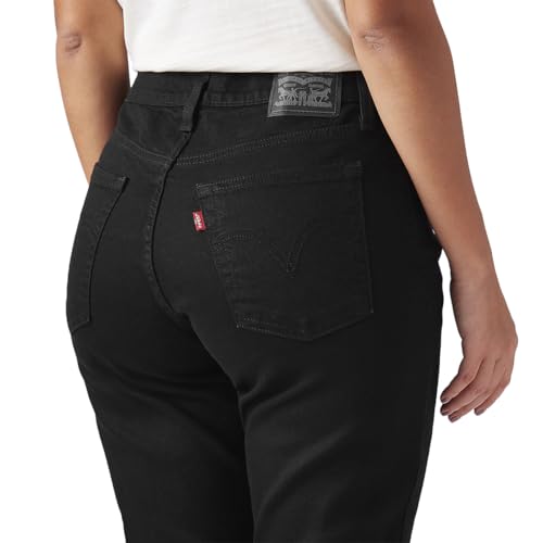 Levi's Women's Black Wedgie Slim Fit Mid Rise Jeans