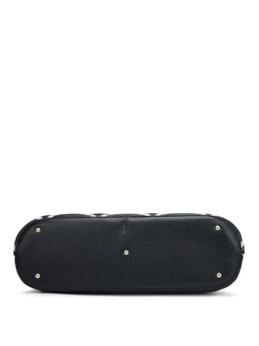 Da Milano Genuine Leather Black Shoulder Bag (01511) (Medium)