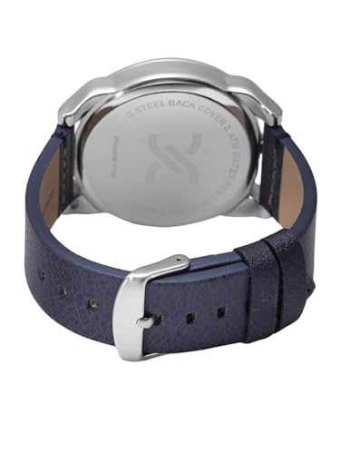 Daniel Klein Leather Analog Blue Dial Men's Watch-Dk11125-2