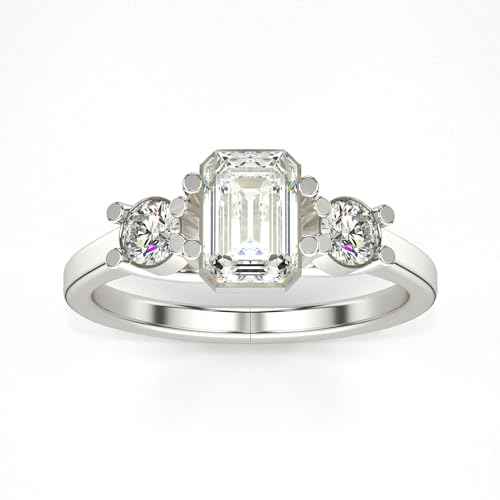 VALANOVA Hallmarked 18K Gold & Certified Lab Grown Diamond 1.18cts | Ring For Women's/Girls | Stylish & Elegant | VGR0461E | Ring Size: 17