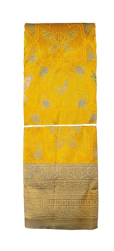 SREE KUMARAN Women's Kanchipuram Kubera Silk Pure Pattu Sarees With Blouse (VSK180-12)