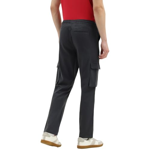 United Colors of Benetton Relaxed Fit Mid Rise Solid Cargo Pant (Size : 40) - 26P4CTWB0811I901 Grey