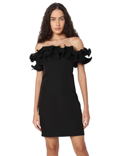 VERO MODA Womens Sheath Black Dress