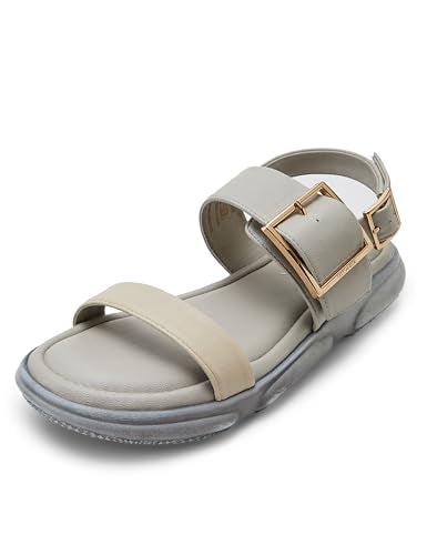 Catwalk Women Stylised Platforms Sandals 10172 (Grey-4)
