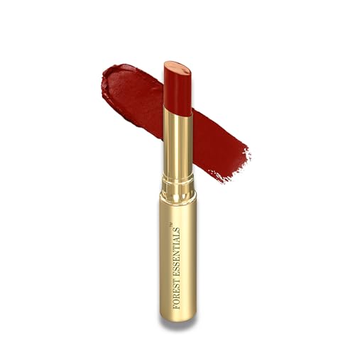 Forest Essentials Tinted Plumping Lip Serum Anar Ras | Natural Glossy Lip Tint with Natural Colour & Flavours | Clean, Cruelty-Free Makeup