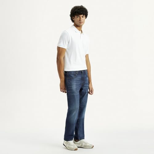 Levi's Men's Mid Indigo Tapered Fit Mid Rise Jeans, 004B4-0000, 32
