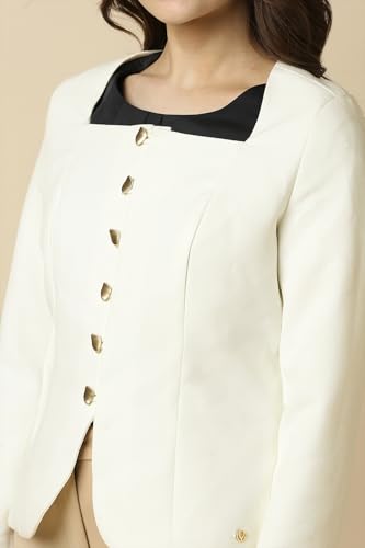 Allen Solly Women's Blazer (AHBZWRGF247649_White