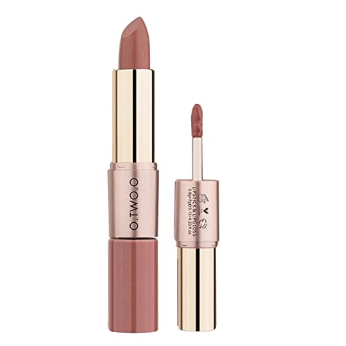 Merishopp 0.35 fl Oz Velvet Matte Liquid Lipstick Not Fade + Lip Gloss 04 |Health & Beauty | Makeup | Lips | Lipstick