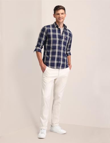 U.S. Polo Assn. Men's Regular Fit Shirt (USSHT2349_Navy