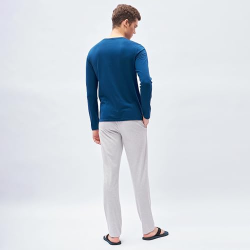 Sweet Dreams Men's Solid Pyjama Set
