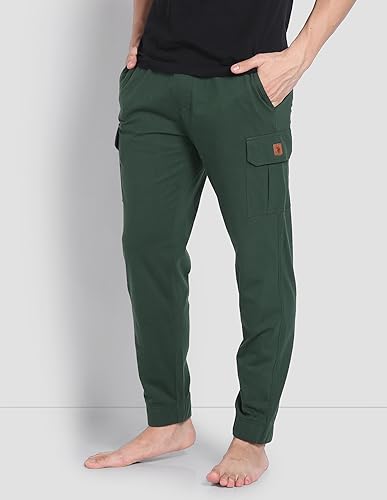 U.S. POLO ASSN. Men's Mid Rise Regular Fit Joggers (Pack of 1) Bottle Green L