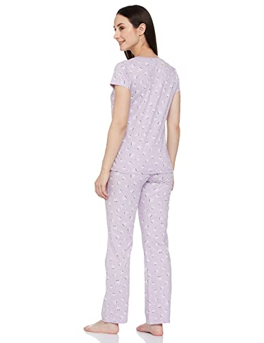 Max Plus Size Women All-Over Printed PJ Set (SP23TS01LAVENDER)_XL