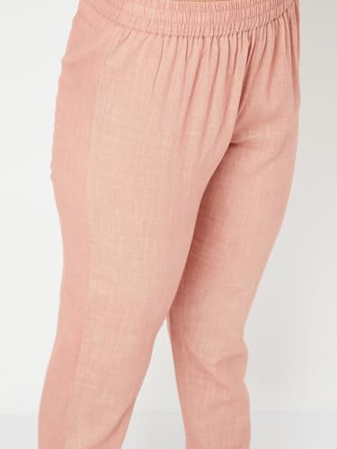 Max Women's Cotton Blend Kurta Set (CTKST54046_Brown