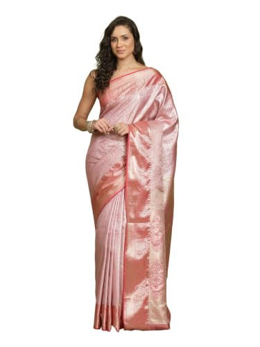 Meena Bazaar Women's Art Silk Saree | Elegant Designer Silk Saree | Soft Lightweight Traditional Ethnic Saree for Wedding, Festival, Party & Special Occasions