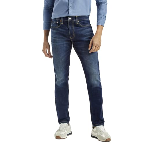 Levi's Men's Dark Indigo Slim Tapered Fit Mid Rise Jeans