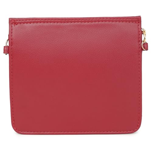 Fastrack Solid Structured Sling Bag for women, Girls and Ladies | with Non-Detachable Sling Strap | Made of Premium PU Material