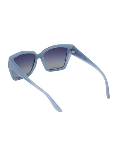 Carlton London Blue Toned with Polarised Lens Oversized Sunglass for women
