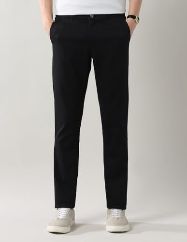Arrow Sport Men's Slim Fit Autoflex Trousers Black