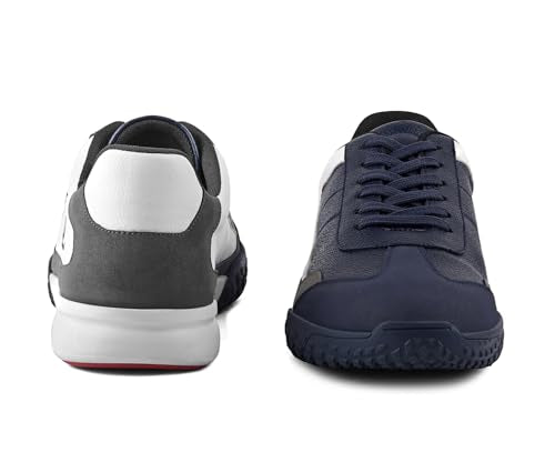 LOUIS STITCH Blue and Grey Sneaker for Men | Comfortable Lace-Up Sneaker | LSP-SNK-AVI004-BUGY | UK-8