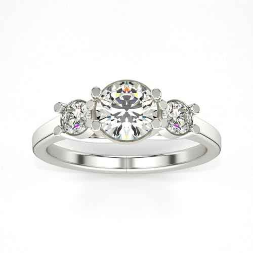 VALANOVA Hallmarked 18K Gold & Certified Lab Grown Diamond 1.08cts | Ring For Women's/Girls | Stylish & Elegant | VGR0461R | Ring Size: 16
