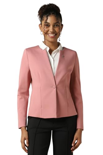 Allen Solly Women's Blazer (AHBZARGHH31455_Pink