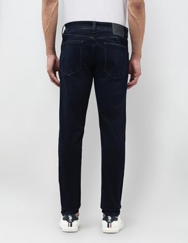 U.S. Polo Assn. Denim Co. Men's Brandon Slim Tapered Fit Blue Jeans (UDJEN1834_Blue_36)
