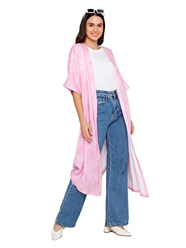 Zink London Pink Tie and Dye Women's Shrug