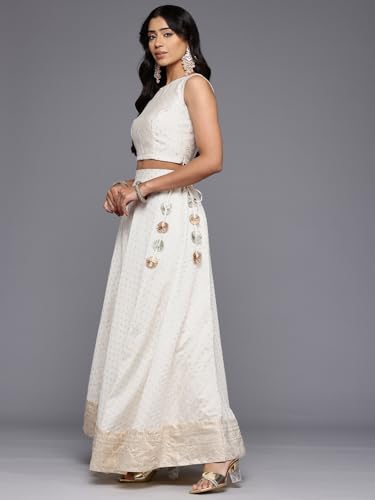 Ahalyaa Women's Polyester Lehenga Choli (AHBLDUSK-COMBO-979XS)