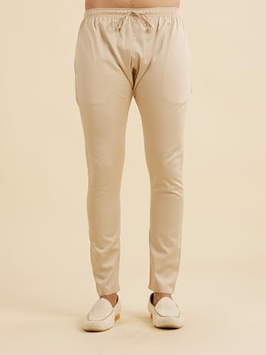 Manyavar Men's Self Patterned Sequined Bandhgala Kurta Set (Purple,XXXL)