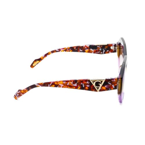 Guess 100% UV protecetd | Gradient | Medium | Full Rim | Hexagonal | Frame: Purple | Lens: Brown