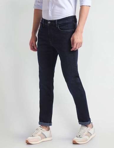 Arrow Men's Slim Jeans (ASAHJN2666_Blue