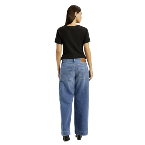 Levi's Women's Blue Loose Fit Mid Rise Jeans
