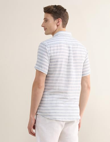 U.S.Polo Association Men's Horizontal Striped Regular Fit Shirt