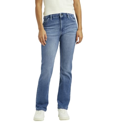 Levi's Women's Mid Rise Straight Fit Light-Blue Jeans