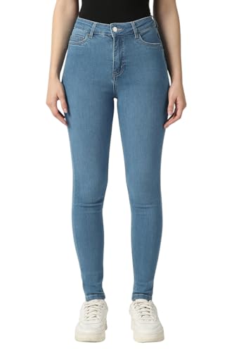 Women Blue Mid Wash Jeans