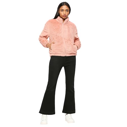 Pepe Jeans Women's A-Line Coat (PL402355_Powder Pink
