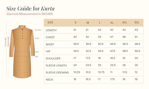 Manyavar Men's Viscose Blend Abstract Print Long Kurta (Green,M)